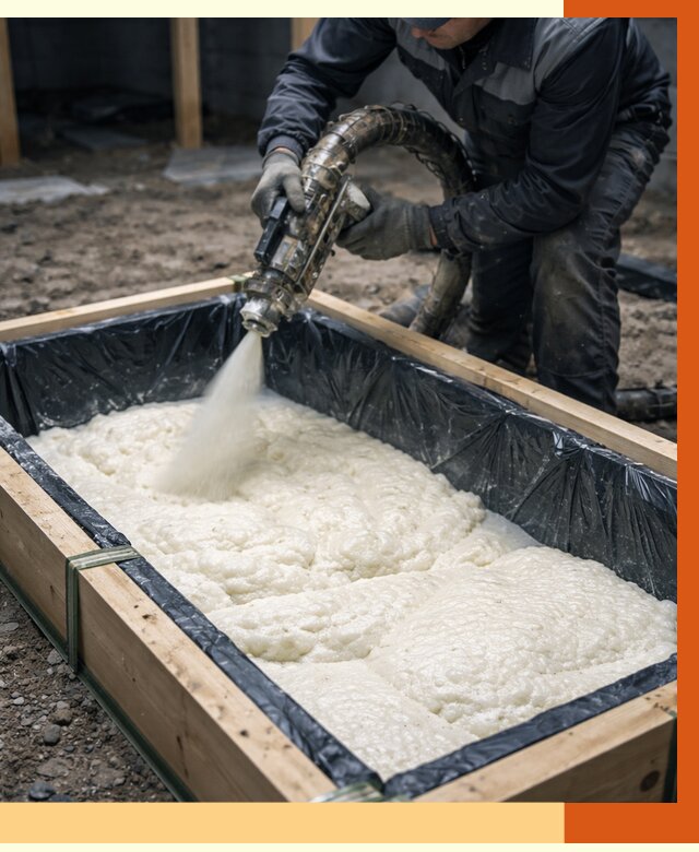 Заливка ППУ в формы в Приморско-ахтарске от 2535 руб. — утепление форм под ключ | ТепломастерПрр