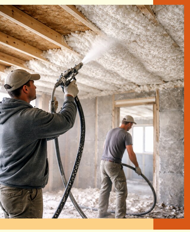 Утепление пеноизолом в Приморско-ахтарске от 1622 руб./м2 под ключ | ТепломастерПрр