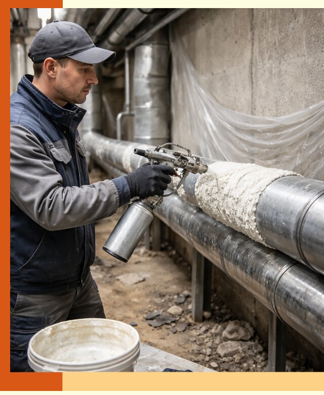 Утепление труб жидкой теплоизоляцией в Приморско-ахтарске