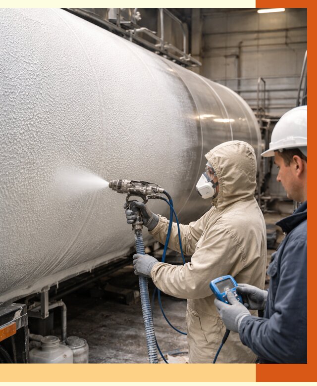 Утепление автоцистерны жидкой теплоизоляцией в Приморско-ахтарске от 14700 руб. под ключ | ТепломастерПрр