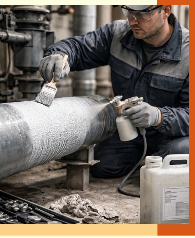 Утепление оборудования жидкой теплоизоляцией в Приморско-ахтарске от 4562 руб. | ТепломастерПрр