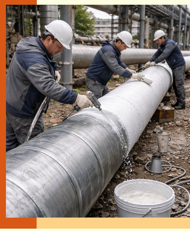 Утепление теплотрассы жидкой теплоизоляцией в Приморско-ахтарске