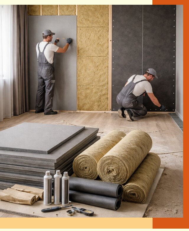 Шумоизоляция дома в Приморско-ахтарске от 4562 руб/м2 — комплексная звукоизоляция под ключ | ТепломастерПрр