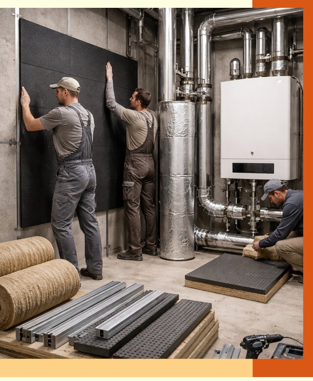 Шумоизоляция котельной в Приморско-ахтарске от 6590 руб. под ключ | Профессиональная звукоизоляция — ТепломастерПрр