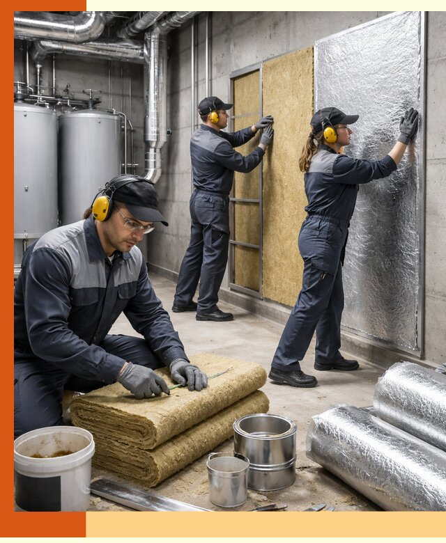 Шумоизоляция котельной в Приморско-ахтарске: профессиональный монтаж и материалы