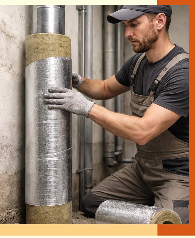 Шумоизоляция труб в Приморско-ахтарске от 1217 руб. — шумоподавление и звукоизоляция труб | ТепломастерПрр