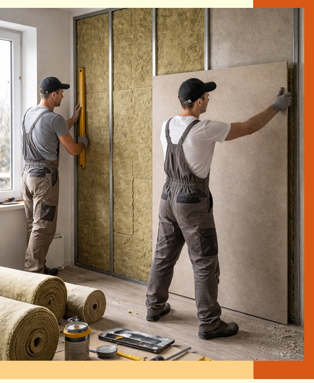 Шумоизоляция стен в Приморско-ахтарске от 4562 руб/м2 — звукоизоляция стен под ключ | ТепломастерПрр