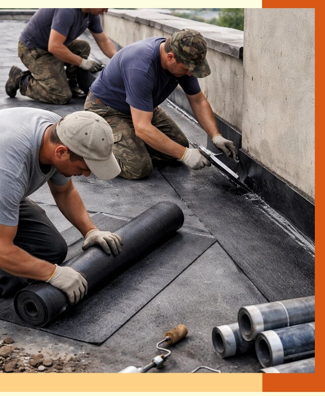 Гидроизоляция кровли в Приморско-ахтарске от 4562 руб. — профессиональная гидроизоляция крыши | ТепломастерПрр