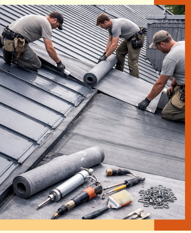 Гидроизоляция металлической кровли полимочевиной в Приморско-ахтарске от 8617 руб. | ТепломастерПрр