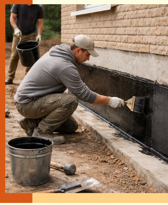 Гидроизоляция цоколя домов и зданий в Приморско-ахтарске эффективными методами