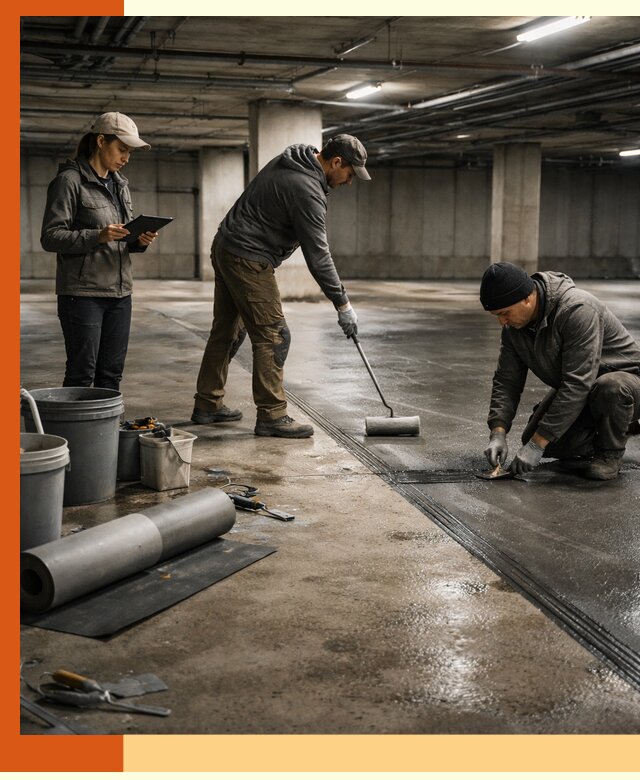 Гидроизоляция паркинга в Приморско-ахтарске: качественная защита зданий