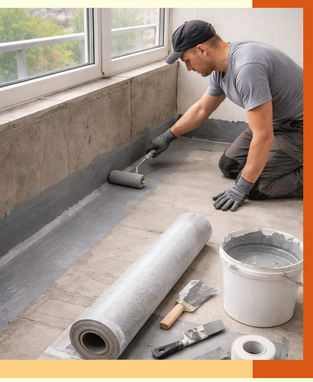 Профессиональная гидроизоляция балкона в Приморско-ахтарске от 4258 руб. | ТепломастерПрр