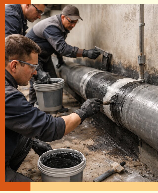 Гидроизоляция труб в Приморско-ахтарске — защита и герметизация коммуникаций