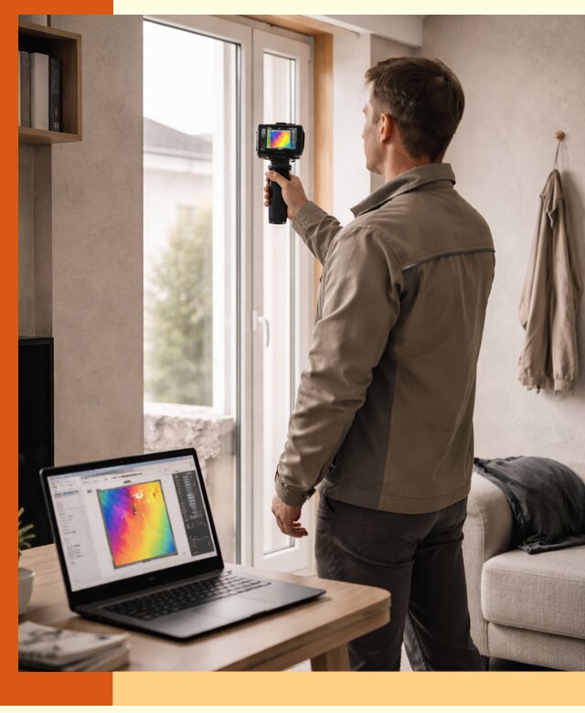 Тепловизионное обследование квартиры в Приморско-ахтарске для поиска утечек тепла