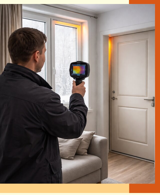 Тепловизионное обследование окон и дверей в Приморско-ахтарске от 4562 руб. | ТепломастерПрр