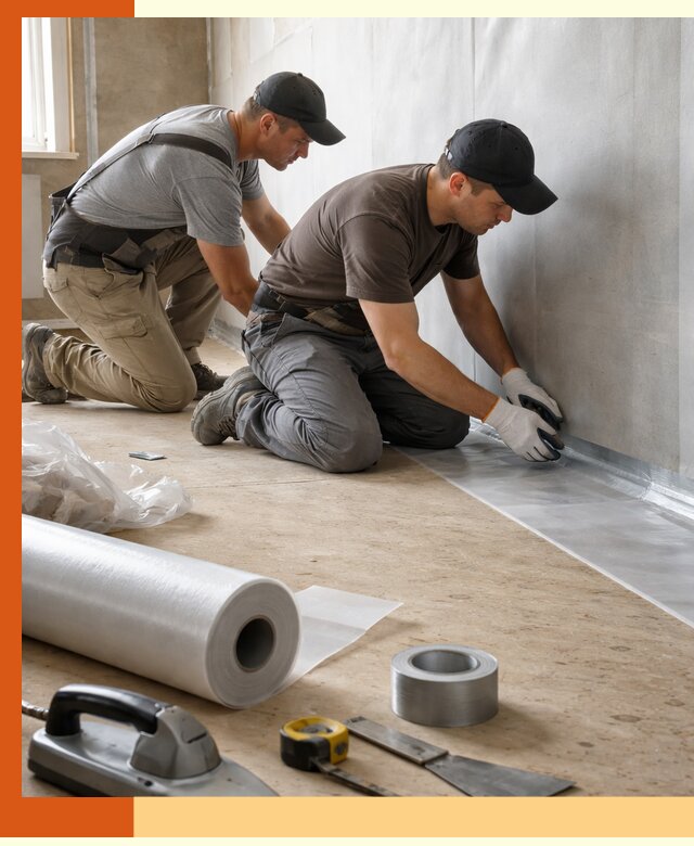 Монтаж пароизоляции для дома и помещений в Приморско-ахтарске