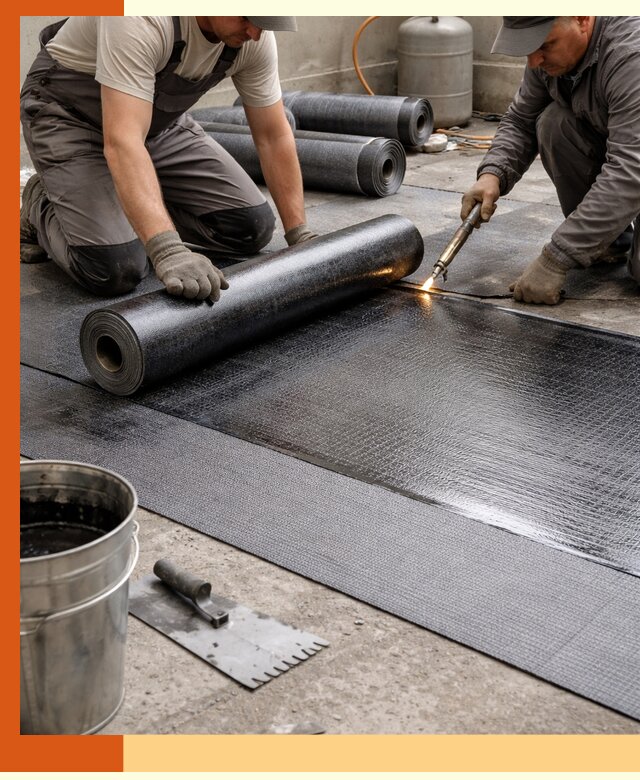 Монтаж гидроизоляционной мембраны в Приморско-ахтарске для зданий и конструкций