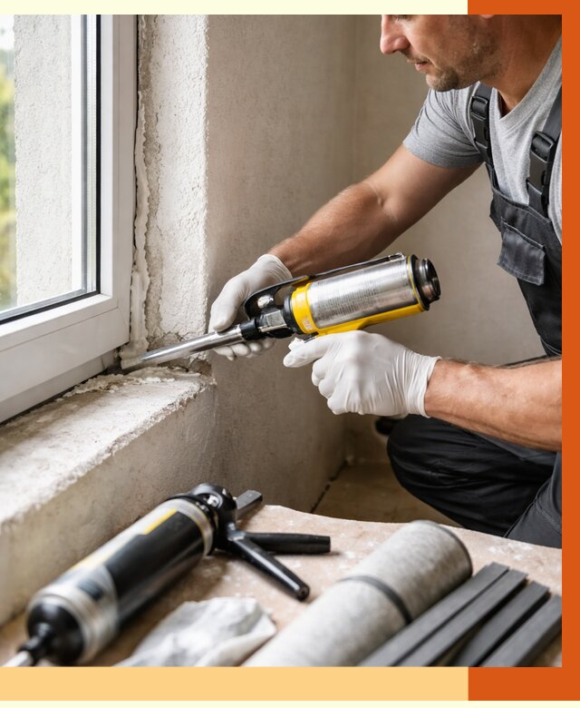 Герметизация стыков и примыканий в Приморско-ахтарске от 1217 руб. под ключ | ТепломастерПрр