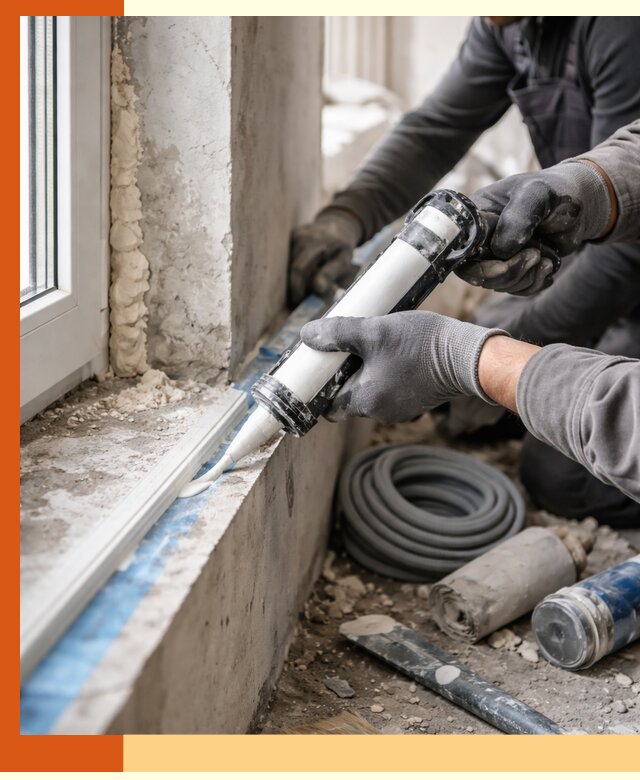 Герметизация стыков и примыканий зданий в Приморско-ахтарске