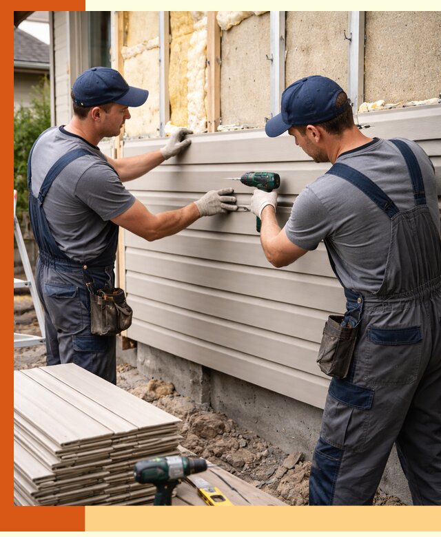 Монтаж сайдинга после утепления в Приморско-ахтарске качественно и надежно